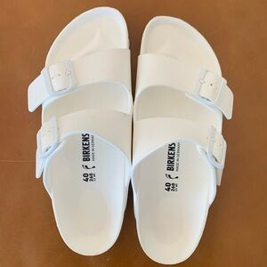 Birkenstock sandals white never worn